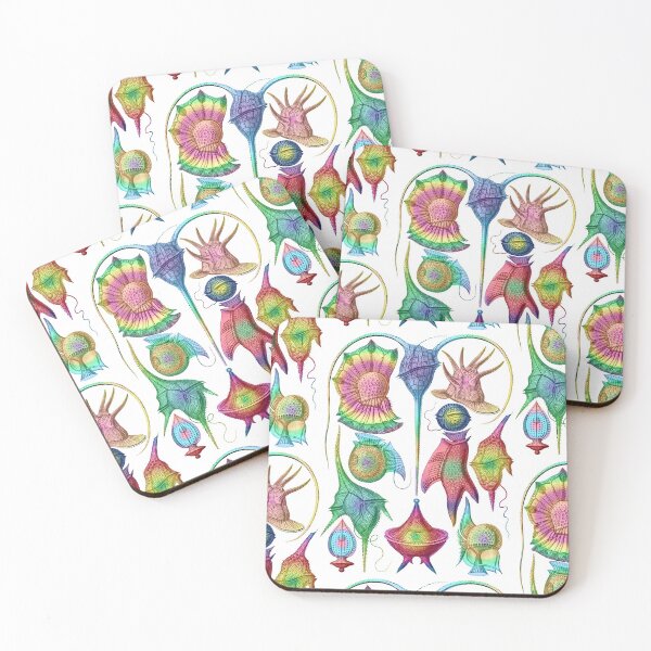Item preview, Ernst Haeckel Peridinea Plankton Algae Rainbow designed and sold by aimeewilson.