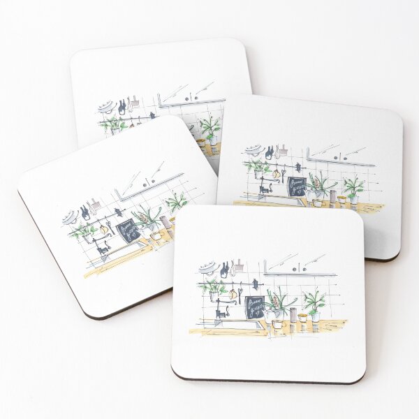 Item preview, sunny morning in cozy kitchen coffee buongiorno! designed and sold by AnastasiaSketch.