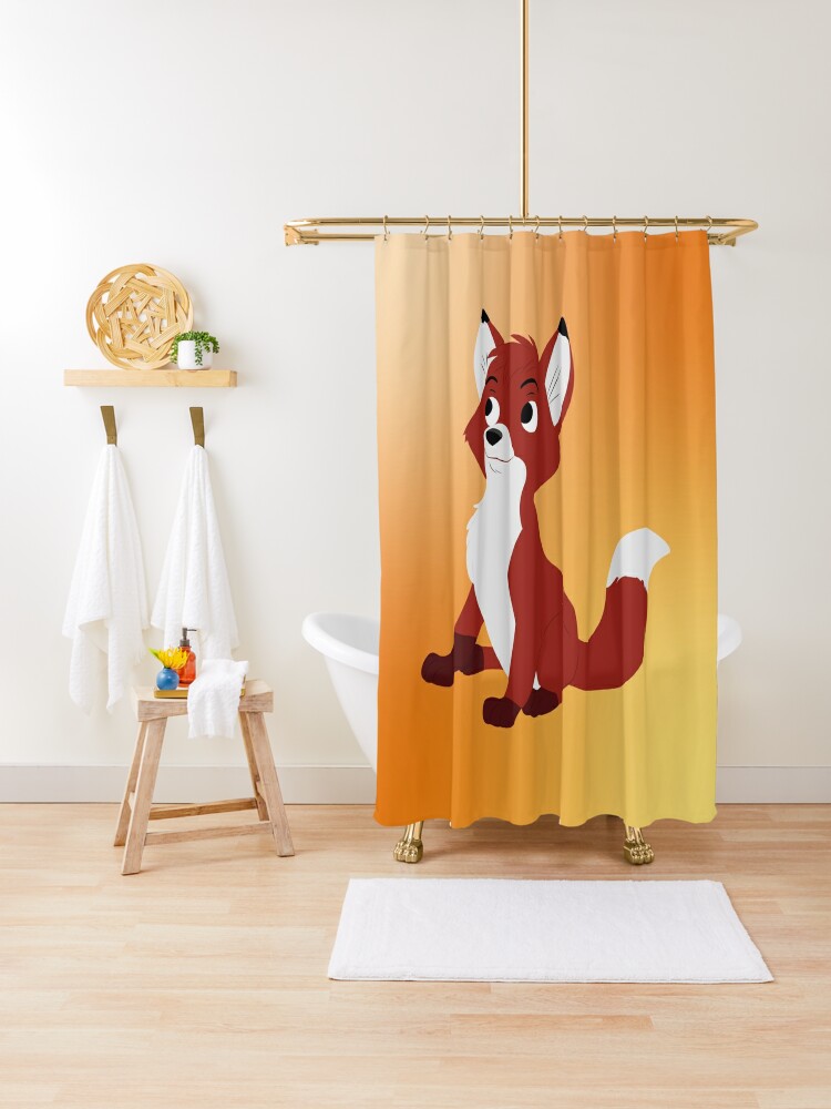 Kids Brave Fox Shower Curtain