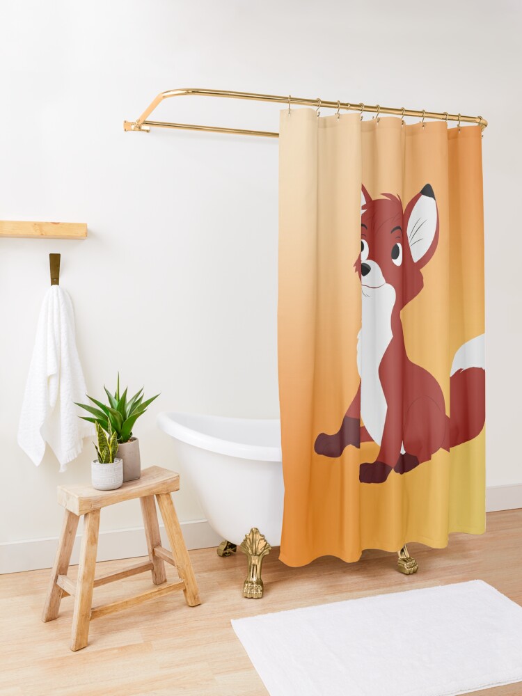 Kids Brave Fox Shower Curtain