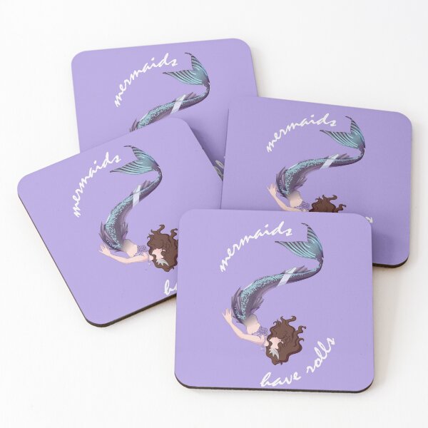 Item preview, "Mermaids Have Rolls" with white text (Designed by Little Wing Studios) designed and sold by MermaidEcho.