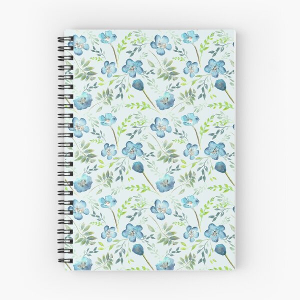 Item preview, Baby Blue Eyes Watercolor Floral Pattern designed and sold by StudioPosies.