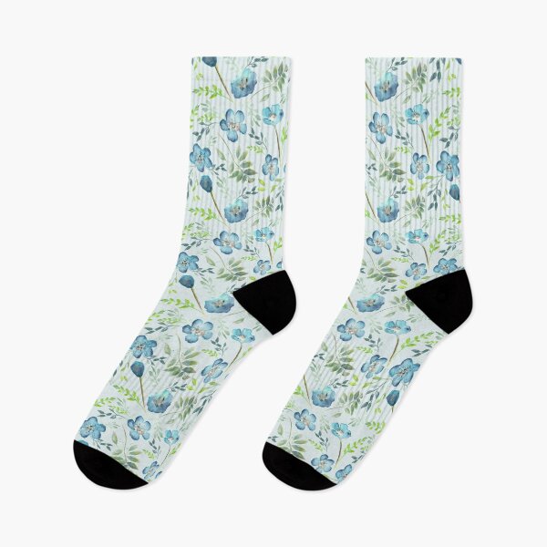 Item preview, Baby Blue Eyes Watercolor Floral Pattern designed and sold by StudioPosies.
