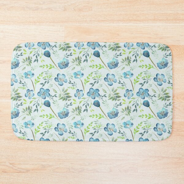 Item preview, Baby Blue Eyes Watercolor Floral Pattern designed and sold by StudioPosies.