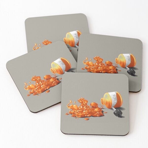 Item preview, Ecoline spill orange designed and sold by DigitalCloud.