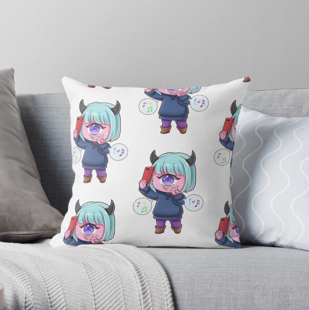 TikTok Cyclops Throw Pillow