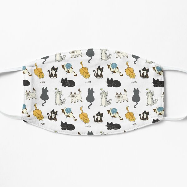 All the Cats Flat Mask