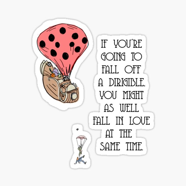 Dirigible Love Sticker