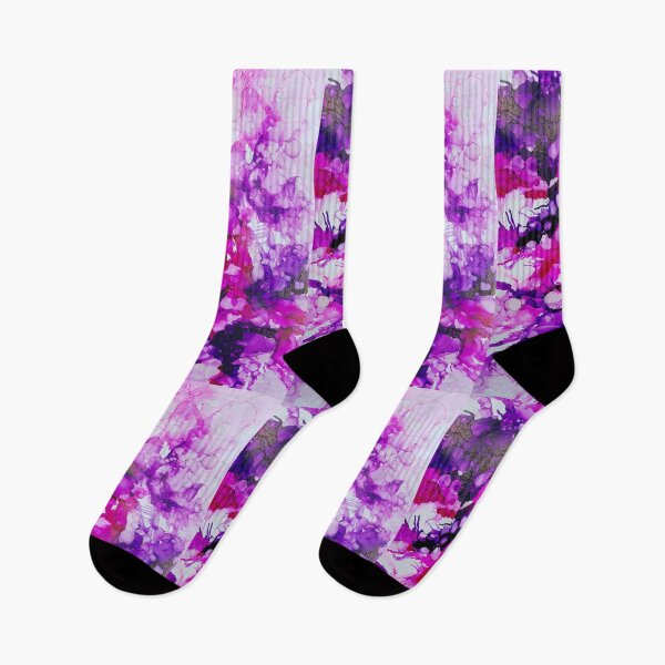 Item preview, Abstract in pinks and purple designed and sold by Karen Huwen.