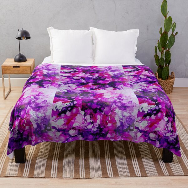 Item preview, Abstract in pinks and purple designed and sold by Karen Huwen.