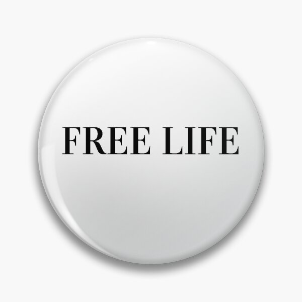 Item preview, Free life - Text designed and sold by ThinkHum.
