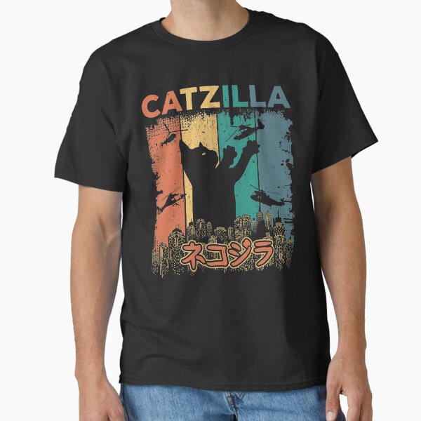 Vista previa del artículo con la obra «Catzilla Funny Catzilla», diseñado y vendido por alwinred.