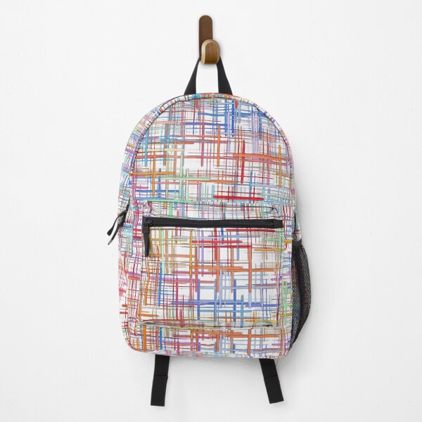 Item preview, Abstract multicolored checkered pattern on white. designed and sold by IaroslavB.