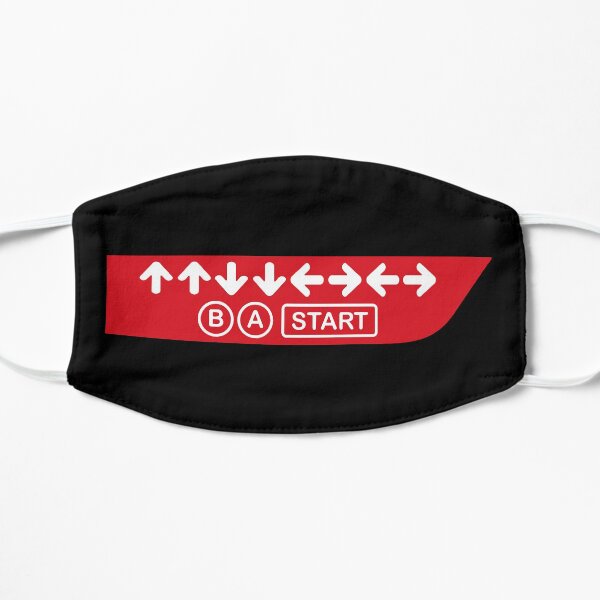 Konami Code Bar Mascarilla plana
