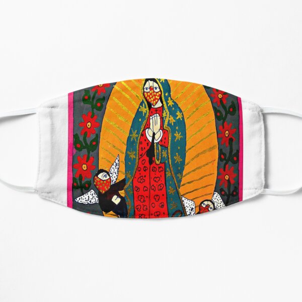 Virgen de Guadlupe Mascarilla plana