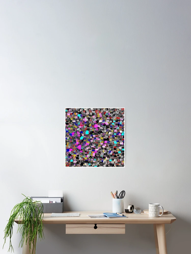 Thumbnail 2 of 3, Poster, Colourful Abstract Pattern designed and sold by RiaBubble.