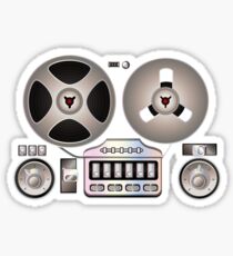 Tape Recorder Retro Magnetophon Sticker