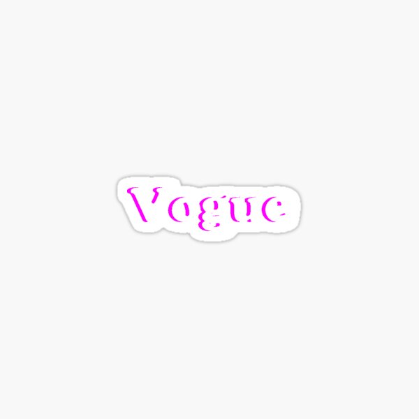 " vogue sticker" Sticker for Sale by lilyystickers Redbubble