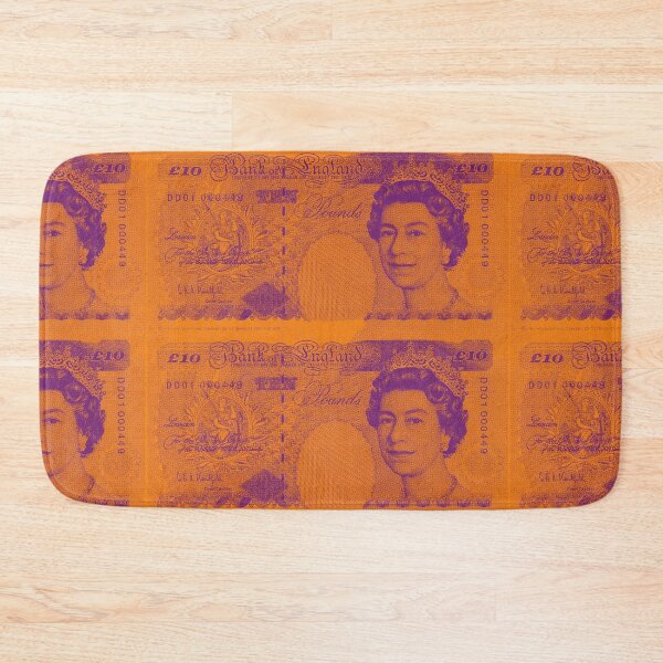 Item preview, Orange and Violet British Pound Sterling Banknote Bill Cash Coin Currency designed and sold by Plastic Memory Archive.