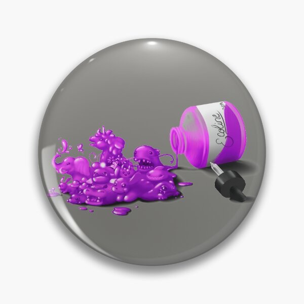 Item preview, Ecoline spill purple designed and sold by DigitalCloud.
