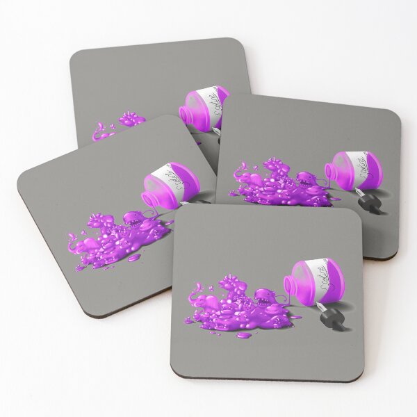Item preview, Ecoline spill purple designed and sold by DigitalCloud.
