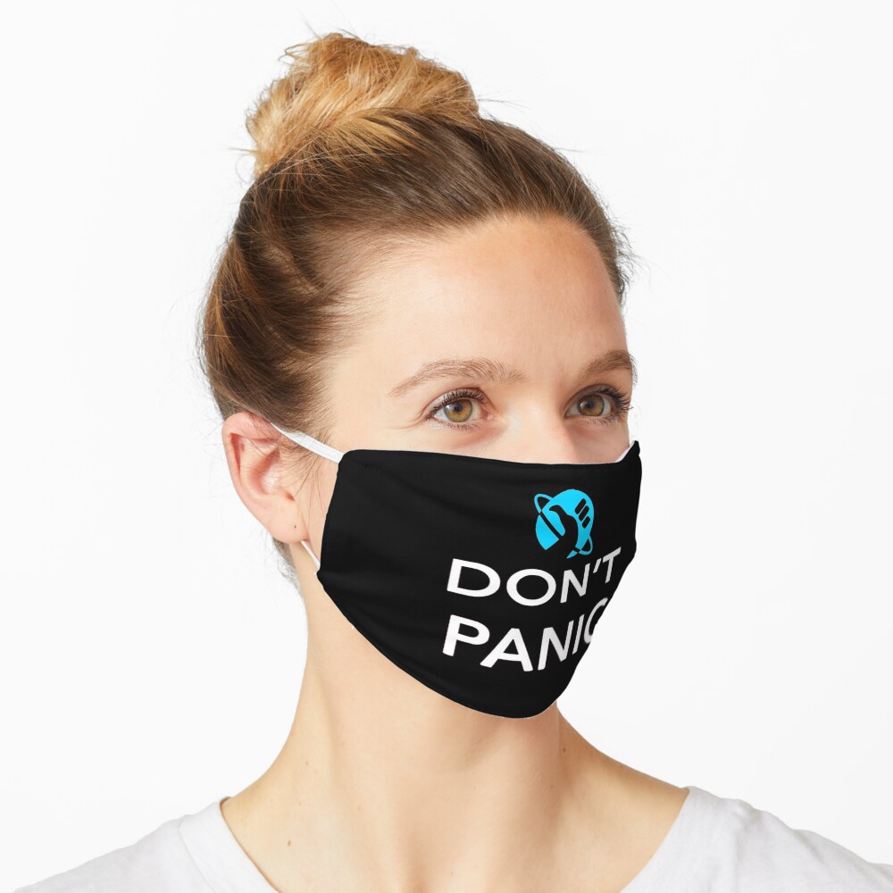 Just Don't Panic Hitchhiker's Guide to the Galaxy Mask