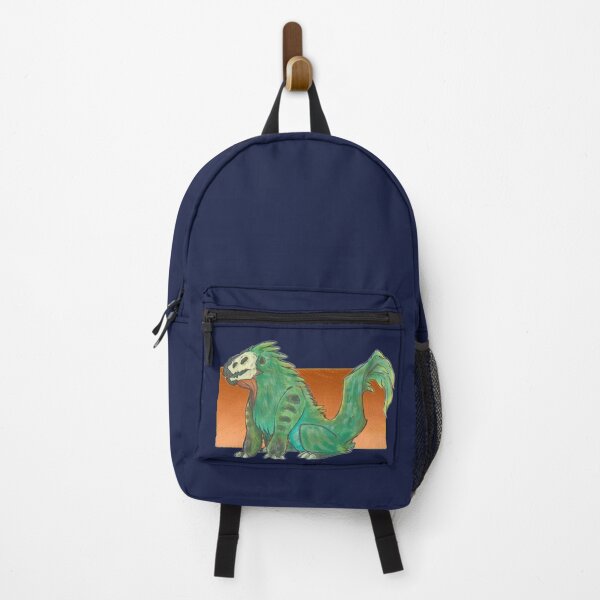 Feathery green creature Backpack