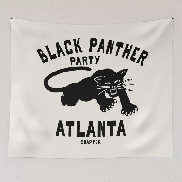 Item preview, BLACK LIVES MATTER: 'Black Panther Party: Atlanta Chapter': Original Black on Cream designed and sold by Day Chapman.