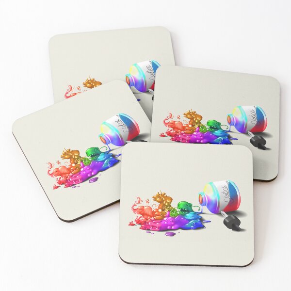 Item preview, Ecoline spill rainbow designed and sold by DigitalCloud.