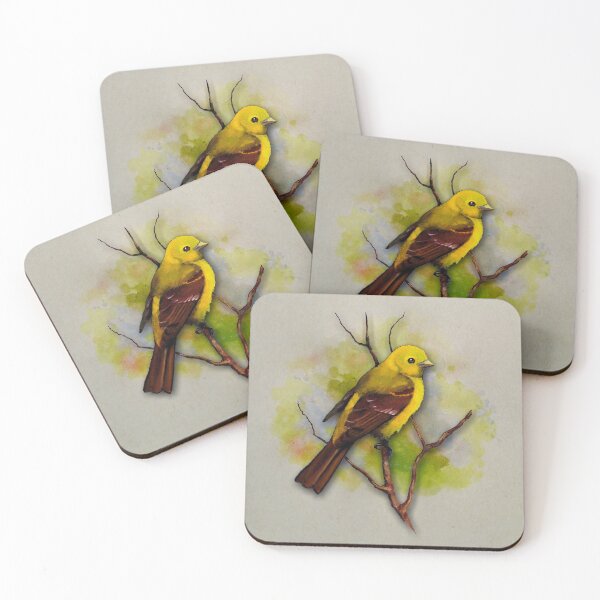 Item preview, Yellow Tanager, Bird, Wildlife Painting designed and sold by JoyfulWhimsy.