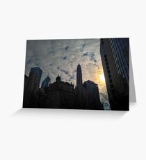 City Clouds Greeting Card