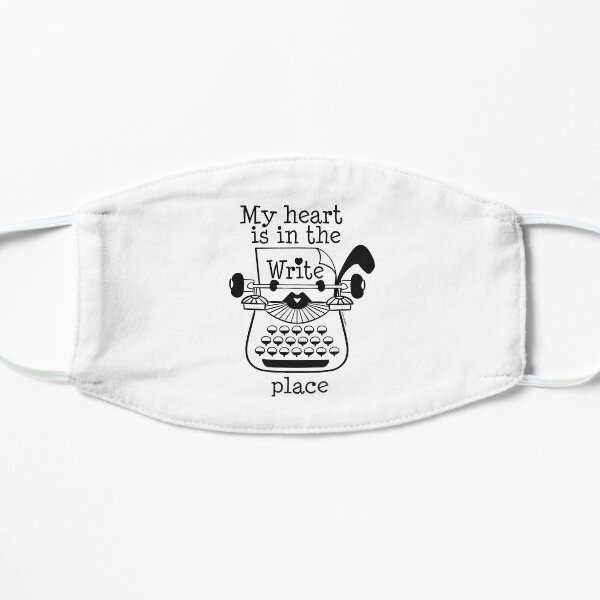 My Heart is in the Write Place Mask