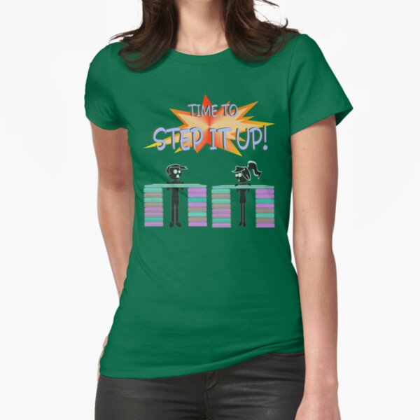 Step it up - Step Aerobics Fitted T-Shirt