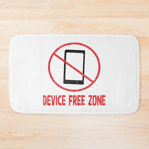 Item preview, Device free zone sign and text, time for a digital detox, ditch the smartphone and digital devices for a while designed and sold by Hollyharry.