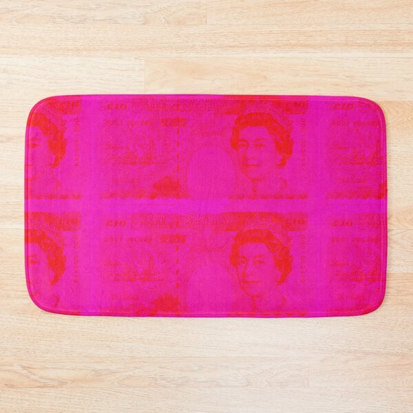 Item preview, Bright Pink and Red British Pound Sterling Banknote Bill Cash Coin Currency designed and sold by Plastic Memory Archive.