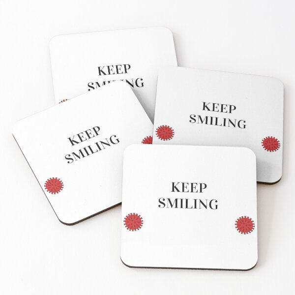 Item preview, Keep smiling - Text Virus designed and sold by ThinkHum.
