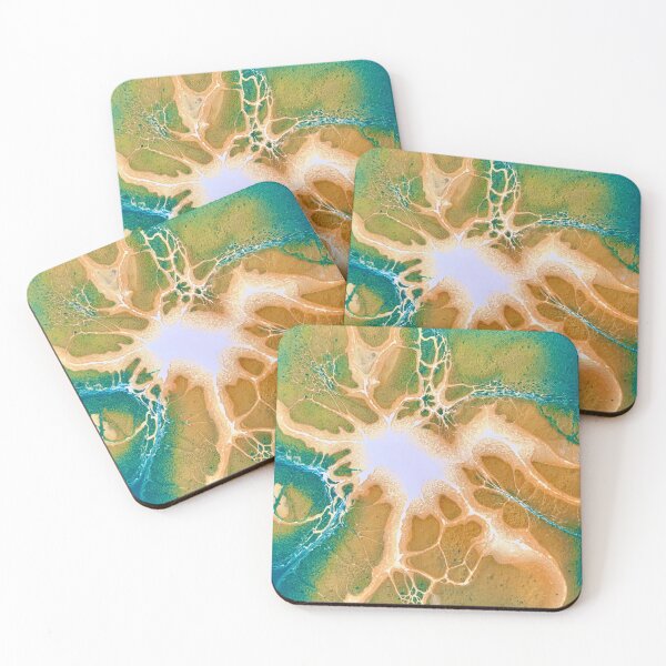 Item preview, Beach Acrylic Pour Painting designed and sold by Ashley Branstetter.