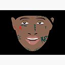 Download Ski Mask The Slump God Face Tattoo Portrait Mask By Ediit Redbubble PSD Mockup Templates