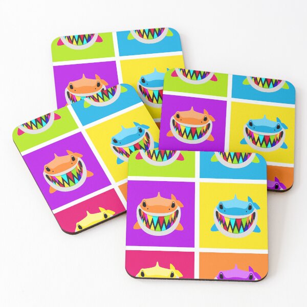 Item preview, Rainbow Sharks tiles designed and sold by Sprit3r.