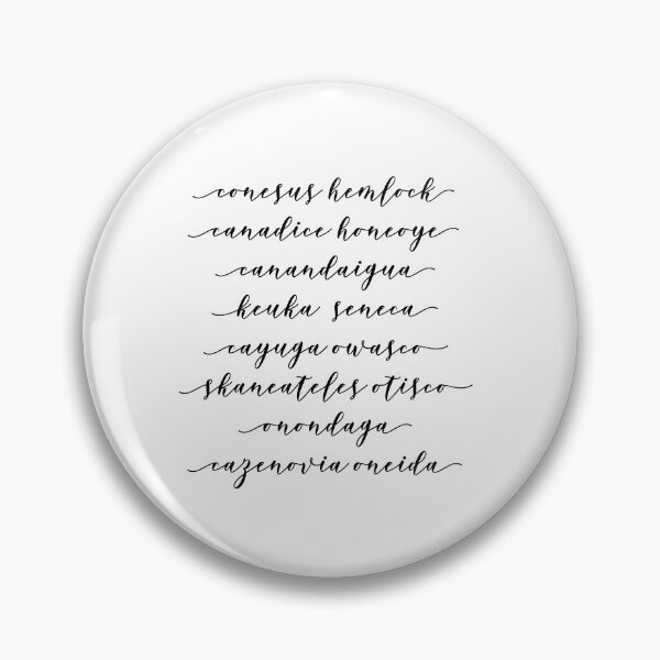Item preview, Finger Lakes, NY Cursive Lettering designed and sold by Hope Breen.