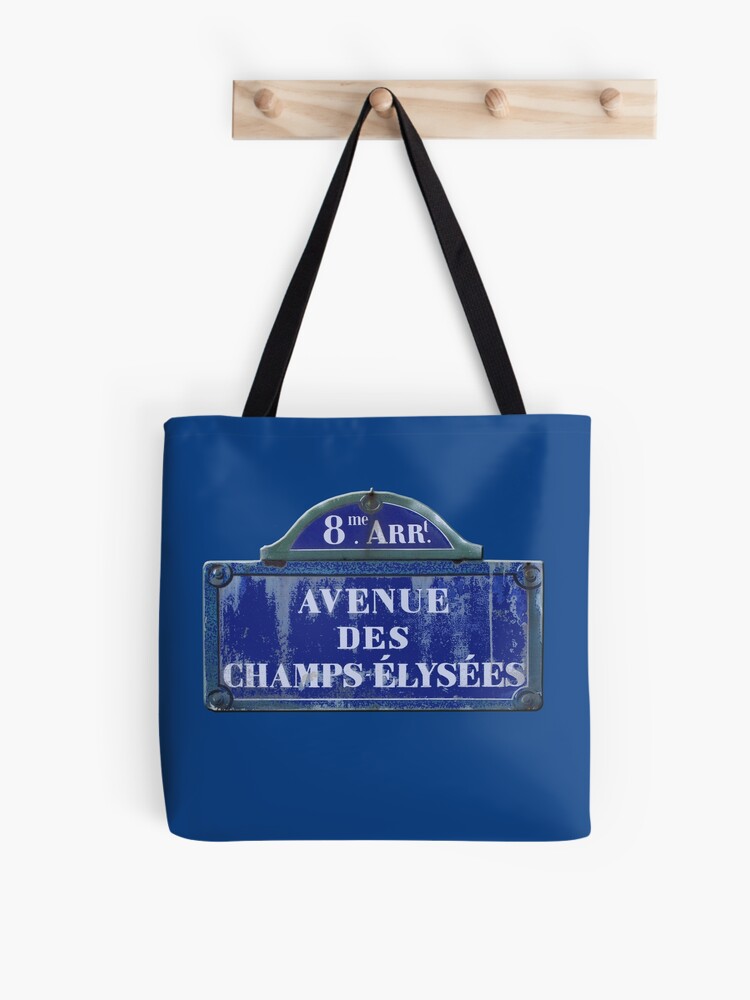 No Brand, Bags, Avenue Des Champs Elysees Paris Black Large Tote