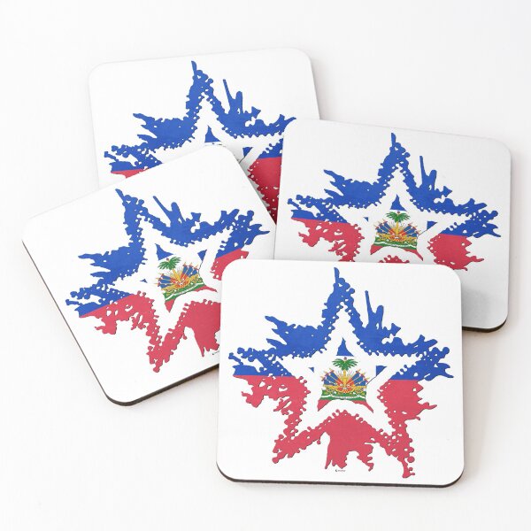 Artikelvorschau, Haiti Flag Star entworfen und verkauft von zeautees.