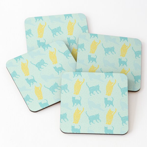 Item preview, Bluegreen And Yellow Cats Circle Design designed and sold by Pierre Bernard Jr.