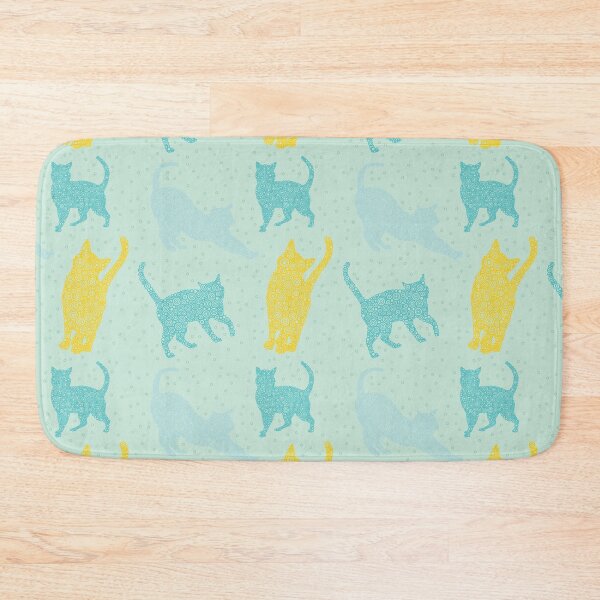 Item preview, Bluegreen And Yellow Cats Circle Design designed and sold by Pierre Bernard Jr.