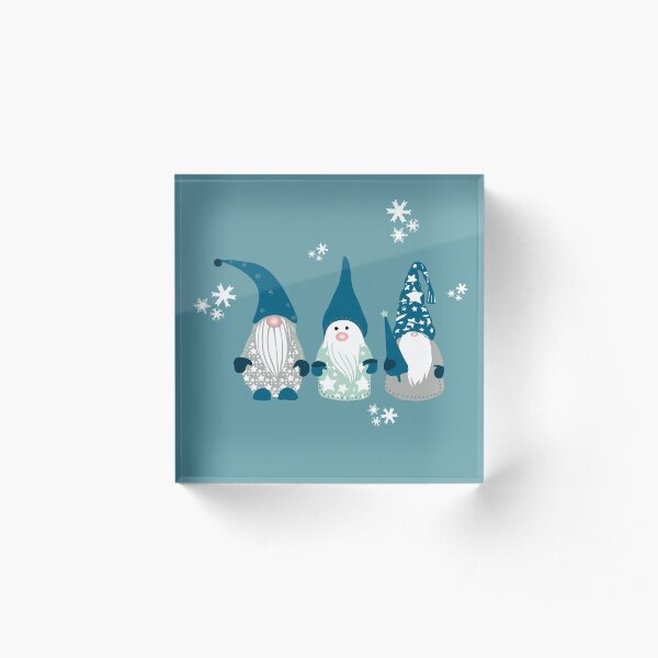 Trio of Gnomes Acrylic Block