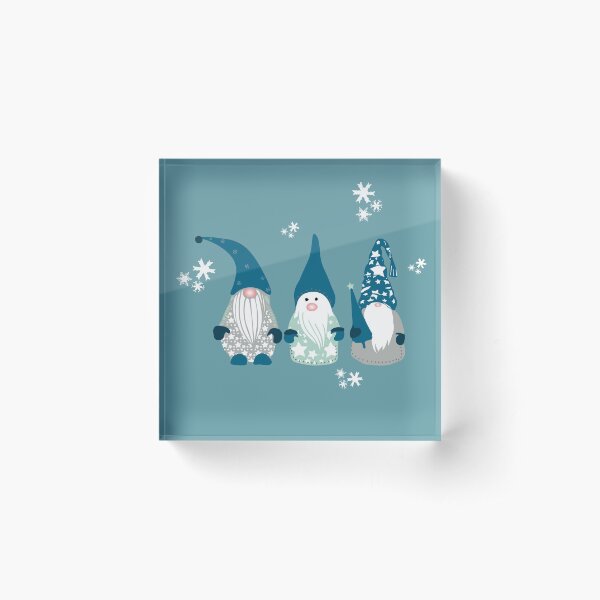 Trio of Gnomes Acrylic Block