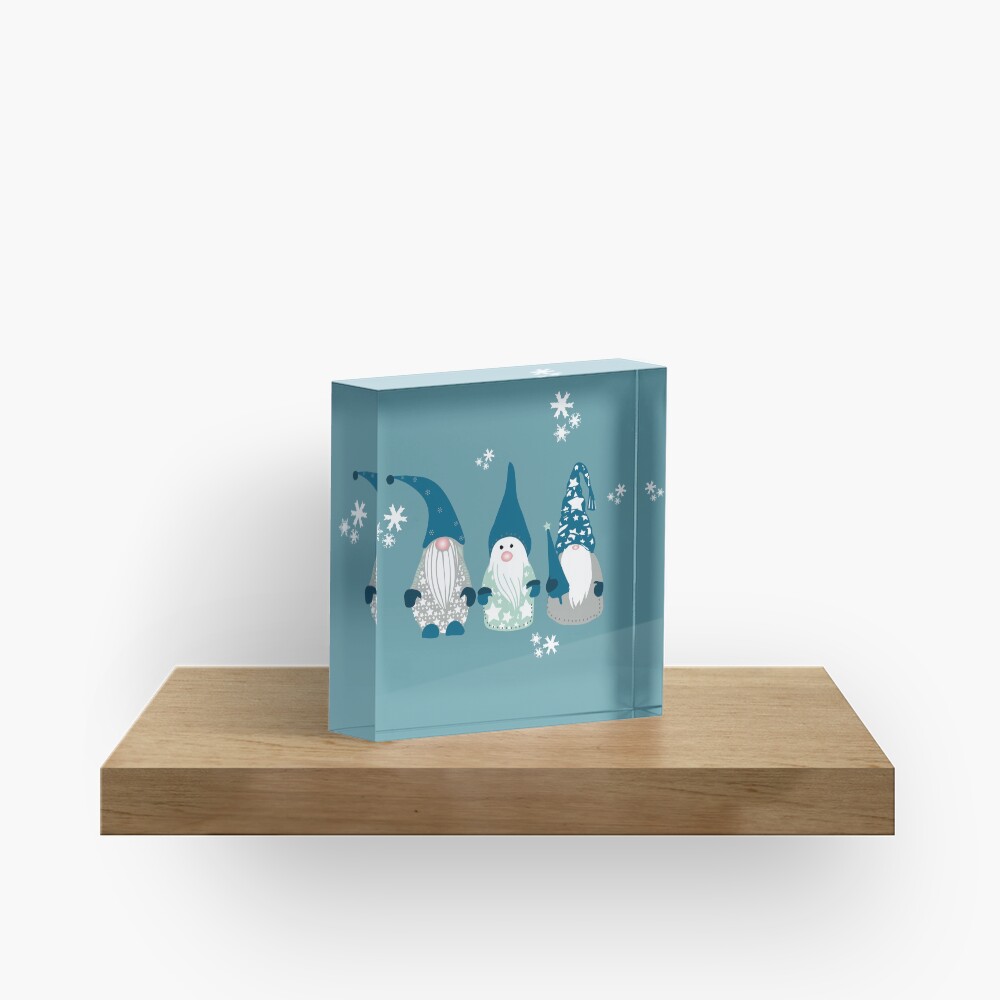 Trio of Gnomes Acrylic Block