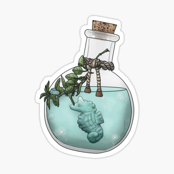 Item preview, Potion of Underwater Breathing - Fantasy Potion Bottle designed and sold by Kiel Chenier + Cassidy June Art.