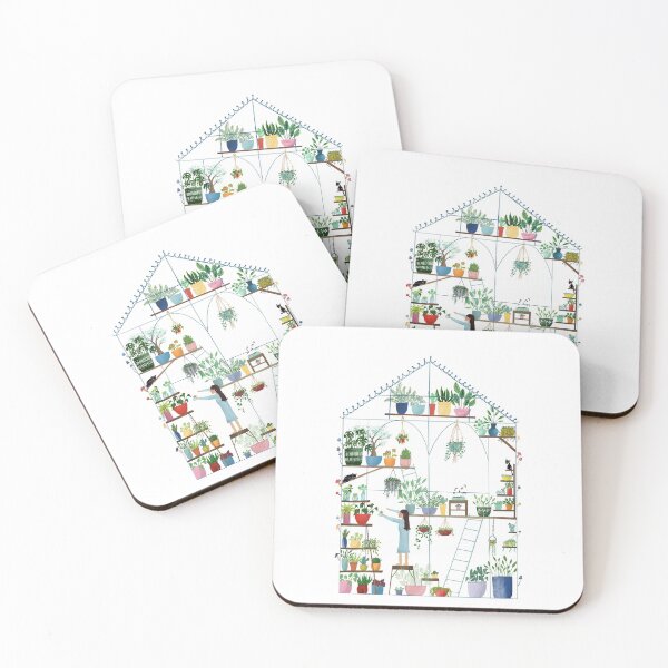 Item preview, Greenhouse with Plants sticker designed and sold by LivsPopUpArtShp.