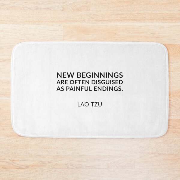 Item preview, Lao Tzu quotes - New beginnings are often disguised as painful endings. designed and sold by Inspirationmotivation.